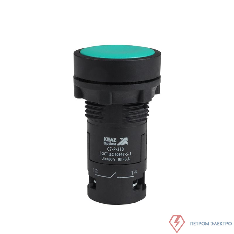 Кнопка OptiSignal Compact D22 С7-P-310 зел. 1НО XB7NA31 КЭАЗ 362032
