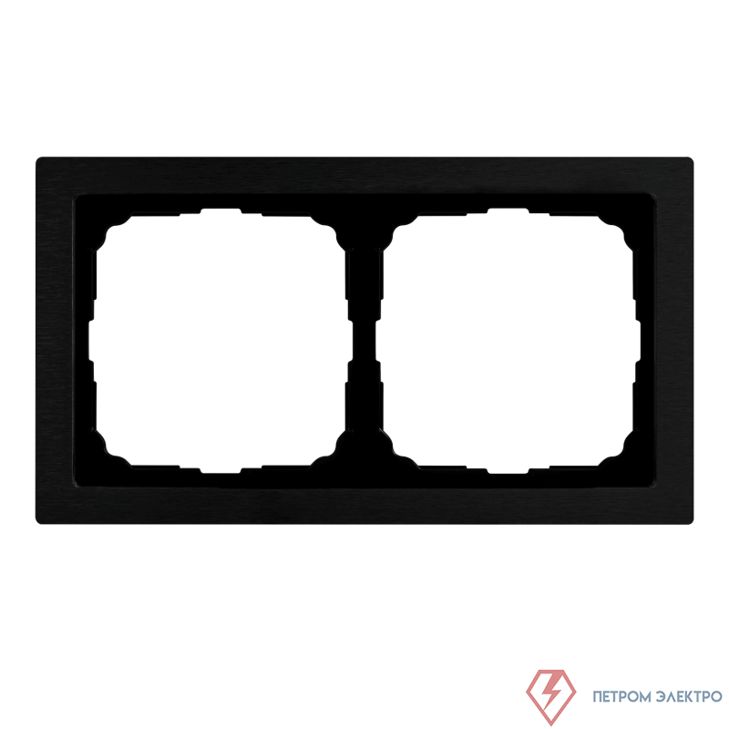 Рамка 2-м ArtGallery Pure метал. оникс SE GAL312302