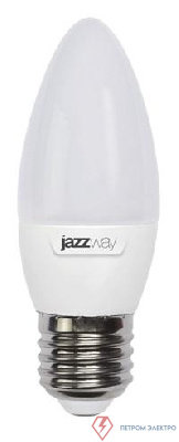 Лампа светодиодная PLED-SP 9Вт C37 свеча 3000К тепл. бел. E27 820лм 230В JazzWay 5001923A 0