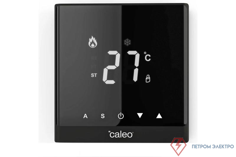 Терморегулятор C732 встраиваемый цифровой 3.5кВт черн. CALEO 0К-00000781