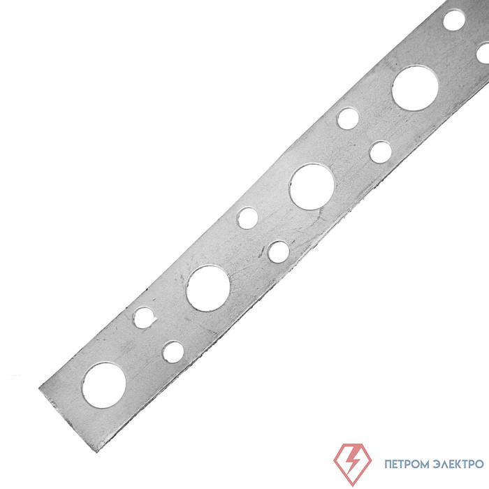 Лента перфорированная прямая 20х0.55 цинк 25м Zitar 123881