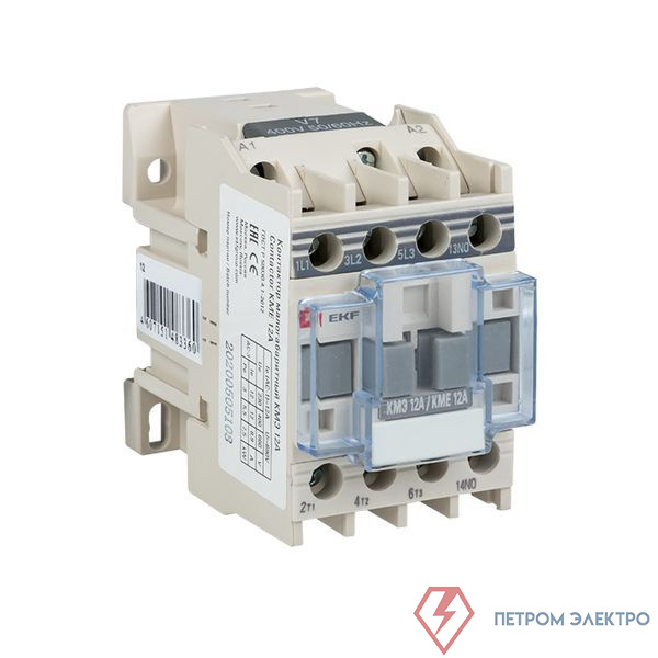 Контактор КМЭ-1 12А кат. 230В AC 1НО EKF ctr-s-12-220