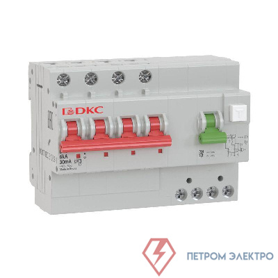 Выключатель автоматический дифференциального тока 4п C 63А 30мА 6кА тип A MDV63 YON MDV63-42C63-A