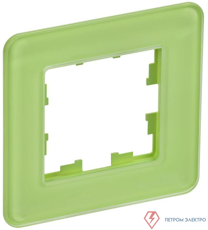 Рамка 1-м BRITE РУ-1-2-Бр стекло эко грин RE IEK BR-M12-G-41-K06
