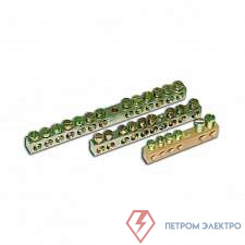 Шина "земля-ноль" 4 отв. для провода сечением до 6кв.мм Ruvinil ШЗН-04