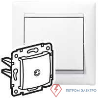 Розетка телевизионная оконечная TV СП Valena 10дБ механизм бел. (DIY-упак.) IEK 694276