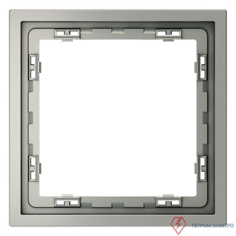 Рамка 1-м S70 пластик. сталь Voltum VLS100105