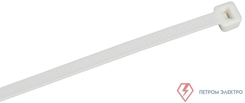 Хомут 4.8х300мм P6.6 самозатухающий бел. (уп.100шт) IEK UHH90-D048-300-100-K01