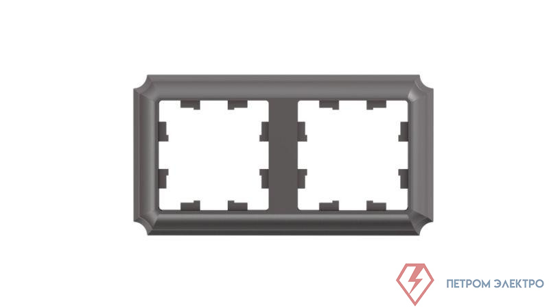 Рамка 2-м AtlasDesign Antique универс. мокко SE ATN100602