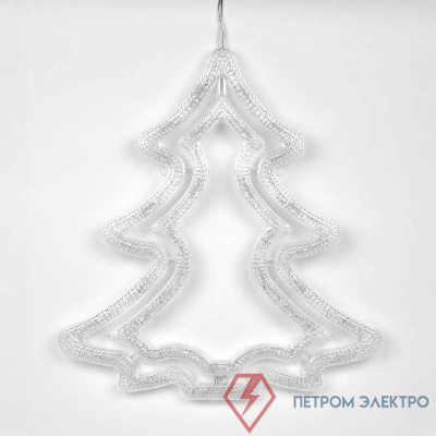 Гирлянда светодиодная &quot;елочка&quot; ULD-H3543-070/STA WHITE IP20 XMAS TREE 70led 35х43см бел. свет UNIEL UL-00001405