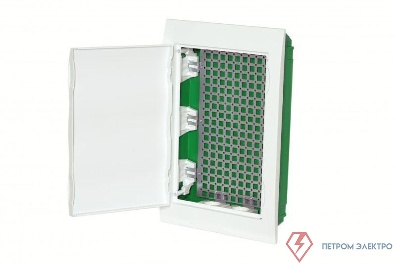 Корпус встраиваемый City9 Box IT 3 ряда 36мод. 2 розетки с бел. дверцей SE EZ9E312P2FIT