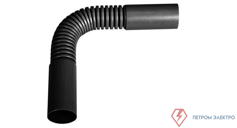 Поворот гибкий гофрированный труба-труба 25мм черн. Ruvinil П01425Ч