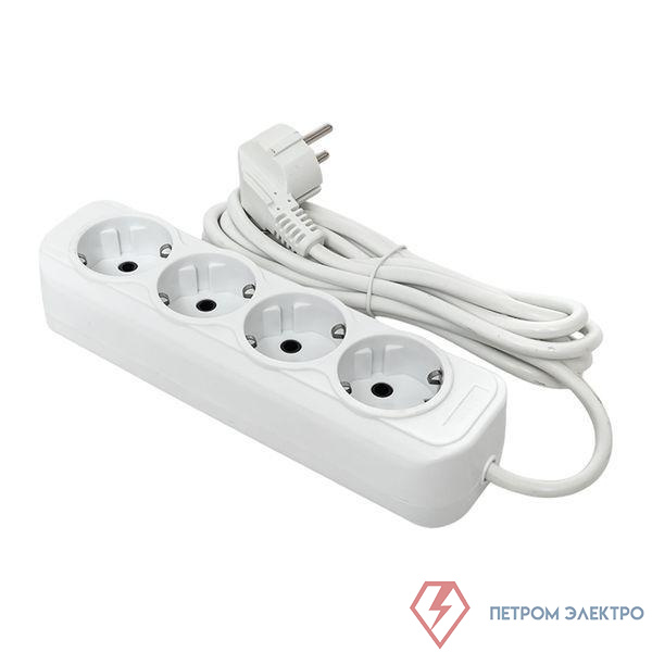 Удлинитель 4х5м с заземл. 16А IP20 Эксперт 3.0кВт ПВС 3х1 PROxima EKF UBA16-310-4-05