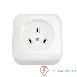 Розетка 1-м ОП 32А IP20 бел. Bylectrica РА32-002