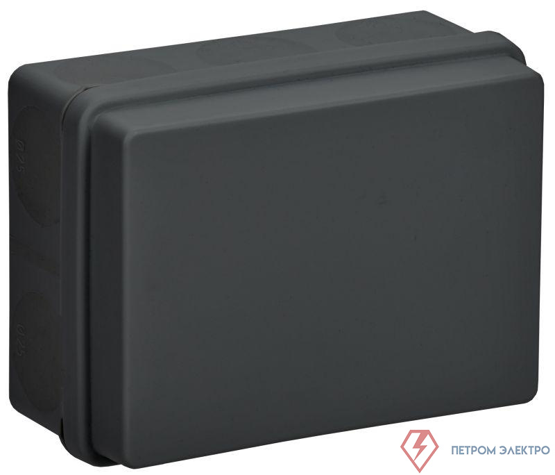 Коробка распаячная ОП КМ42441 150х110х70мм IP67 10вводов черн. IEK UKO21-150-110-070-K02-66