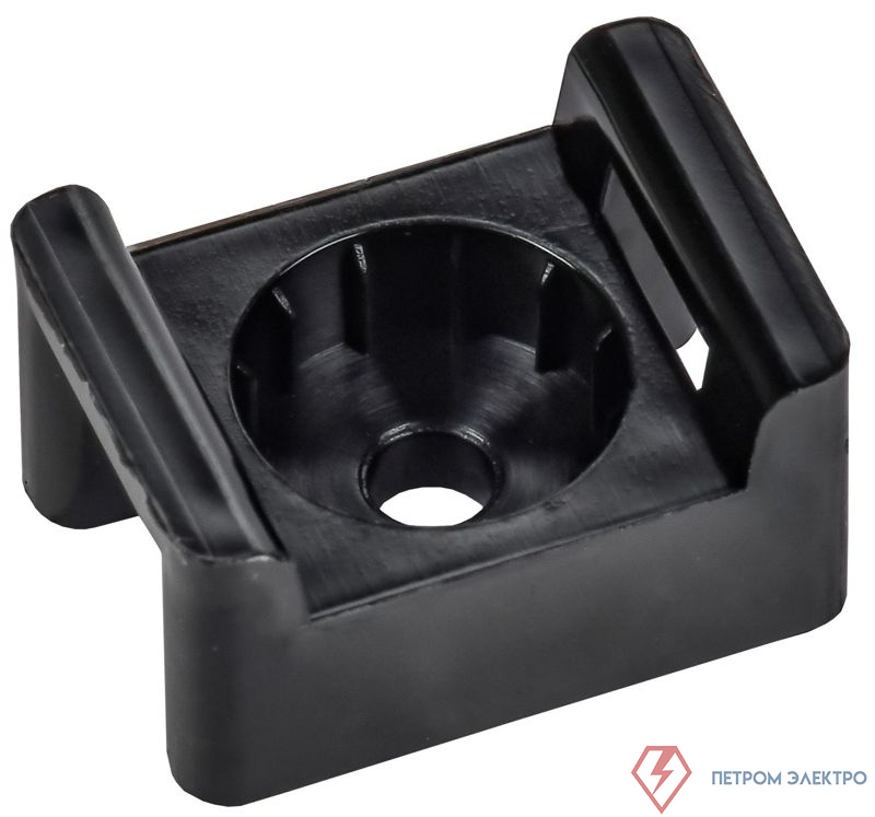 Площадка монтажная 16х23 под пистолет черн. (уп.100шт) IEK UHP20-16-23-100-K02