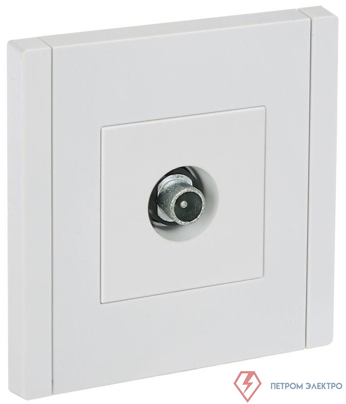 Розетка TV проходная FORTE&PIANO FP229 бел. IEK FP-A10-P-K01