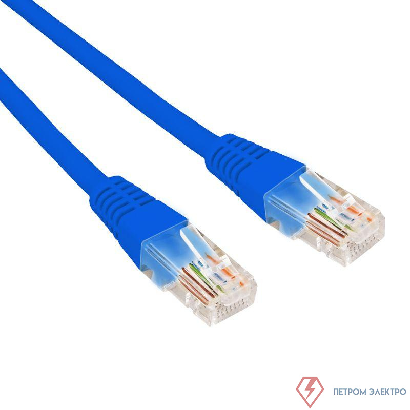 Патч-корд U/UTP CAT 6 RJ45-RJ45 26AWG LSZH син. 0.3м Rexant 02-0294-03