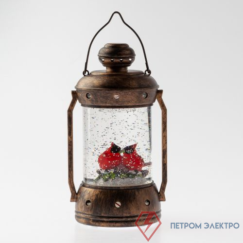 Светильник светодиодный декоративный новогодний Красный кардинал LED тепл. бел. IP20 3хAA В=18см таймер 6ч Эра Б0051944