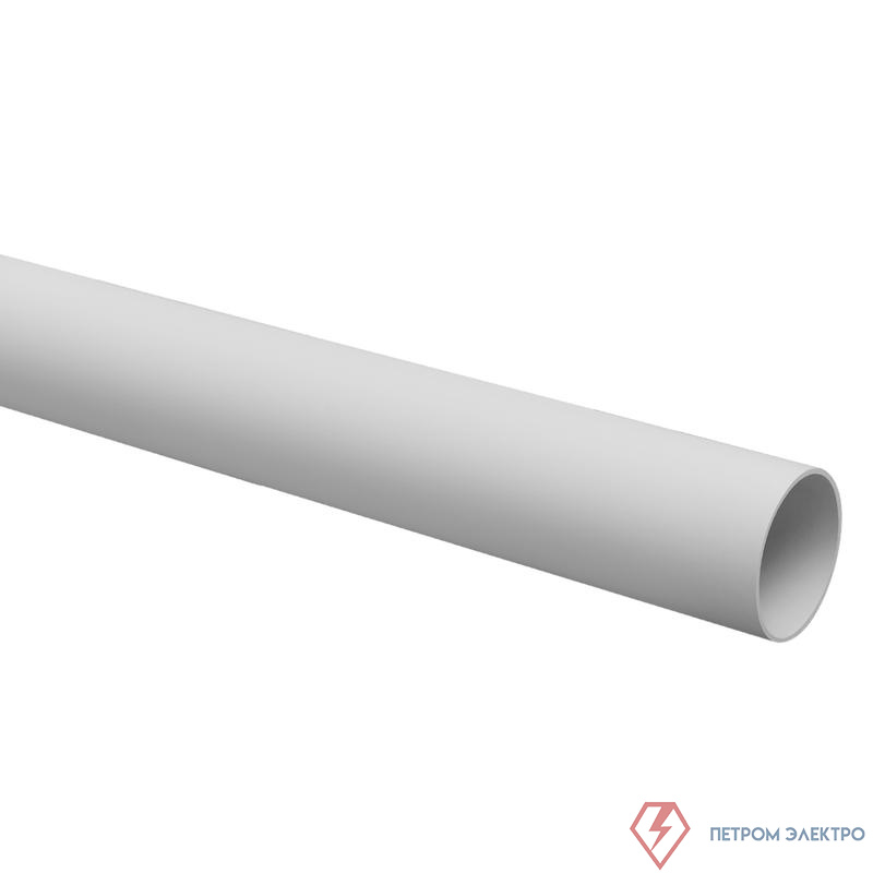 Труба гладкая ПВХ жесткая легкая d63мм сер. (дл.3м) TOKOV ELECTRIC TKE-THG-PVC-63-3-C06