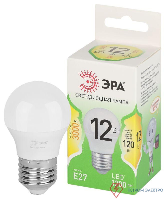 Лампа светодиодная GREEN LINE P45-12W-830-E27 GL 12Вт шар 3000К свет тепл. E27 Эра Б0067015