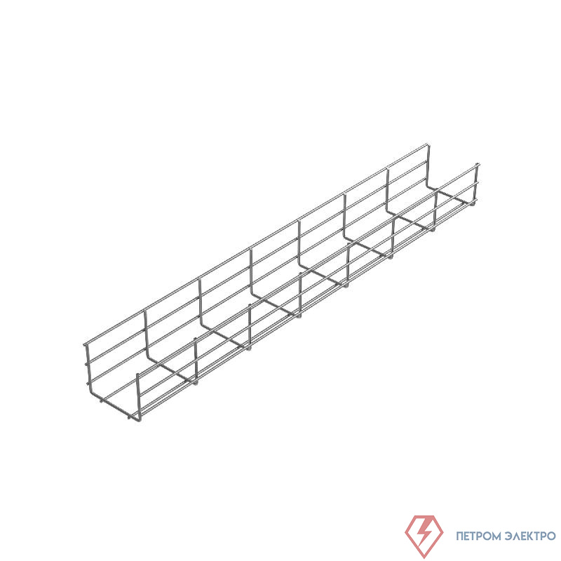 Лоток проволочный 500х85 L3000 сталь 4мм PL85-500-3000 оцинк. КМ LO0228