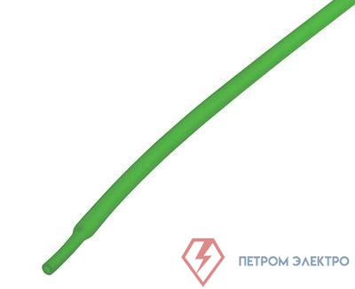 Трубка термоусадочная 1.5/0.75 1м зел. Rexant 20-1503