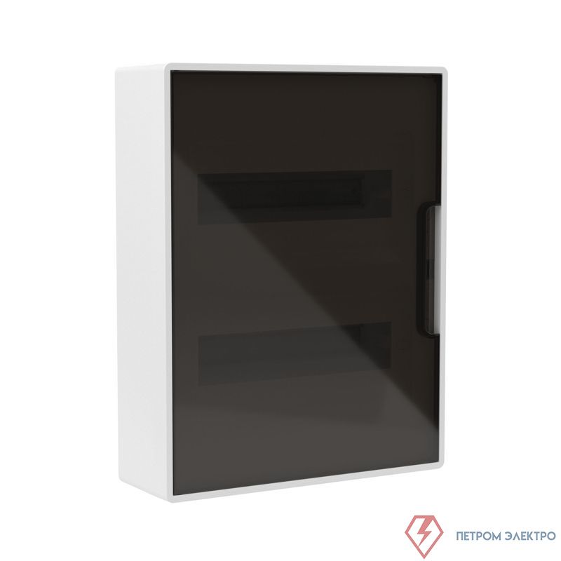 Щиток настенный 24мод. FRAME с тонированной дверцей с шин. PEN 2шт 8 отв. + 2шт 6 отв. бел. DKC F24W1WD