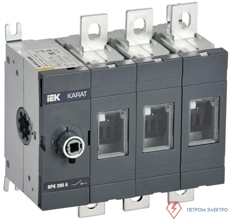 Выключатель-разъединитель ВРК 3п 200А без рукоятки KARAT IEK KA-VR10-3-0200