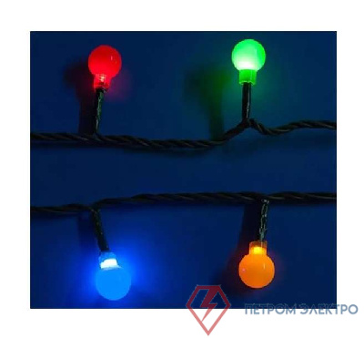 Гирлянда светодиодная &quot;Разноцветные шарики&quot; ULD-S0540-060/DGA MULTI IP20 COLORBALLS 60LED 5.4м Uniel 07928