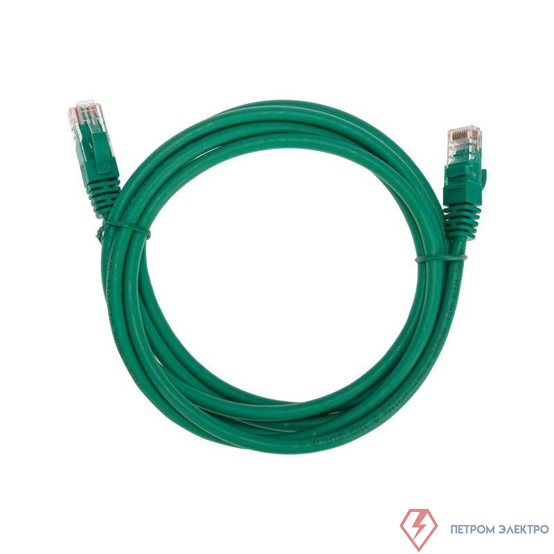 Патч-корд U/UTP CAT 6 RJ45-RJ45 26AWG LSZH зел. 2м Rexant 02-0296-2
