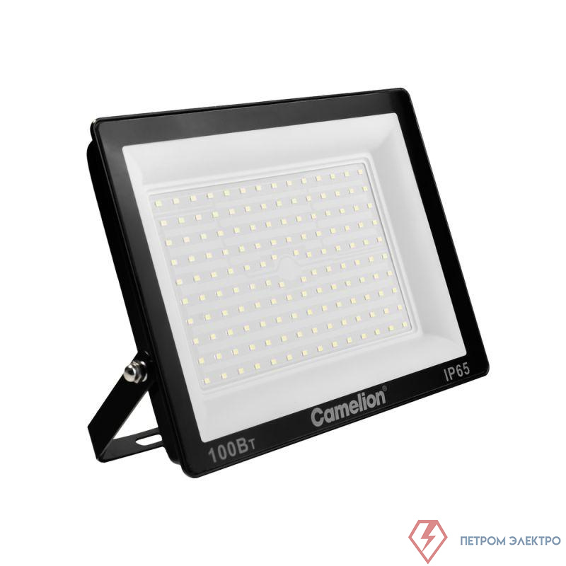 Прожектор LFL-10004 C02 (LED SMD 100Вт 10000лм 230В 6500К 245х233.5Х31) черн. Camelion 16333