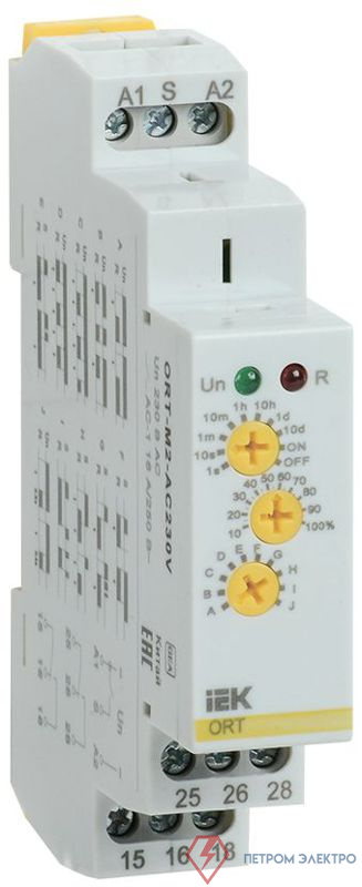 Реле времени ORT 230В AC 2 контакта многофункц. IEK ORT-M2-AC230V