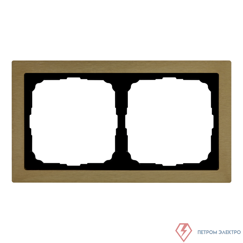 Рамка 2-м ArtGallery Pure метал. латунь SE GAL312202