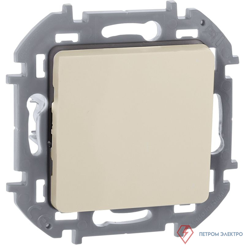 Выключатель кнопочный Inspiria 6А 250В без фиксации НО/НЗ механизм сл. кость IEK 673691