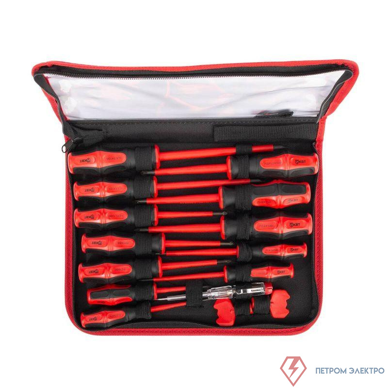 Набор диэлектрических отверток НИО-15 ПРОФИ КВТ 103015