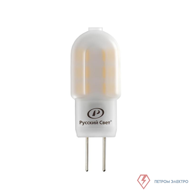 Лампа светодиодная RS LED C G4 2W 220-240V 2700К 2Вт capsule 200лм Ra 90 Русский Свет 15010845083