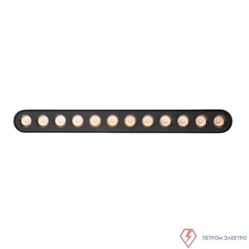 Светильник светодиодный трековый MTR16 1212 12Вт 4000К IP20 spot 36град. BL низковольтный черн. Pro JazzWay 5056312