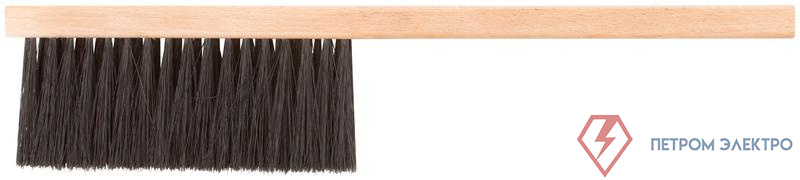 Щетка-сметка искусств. щетина деревянная ручка 3-х рядная 350мм КУРС 68030