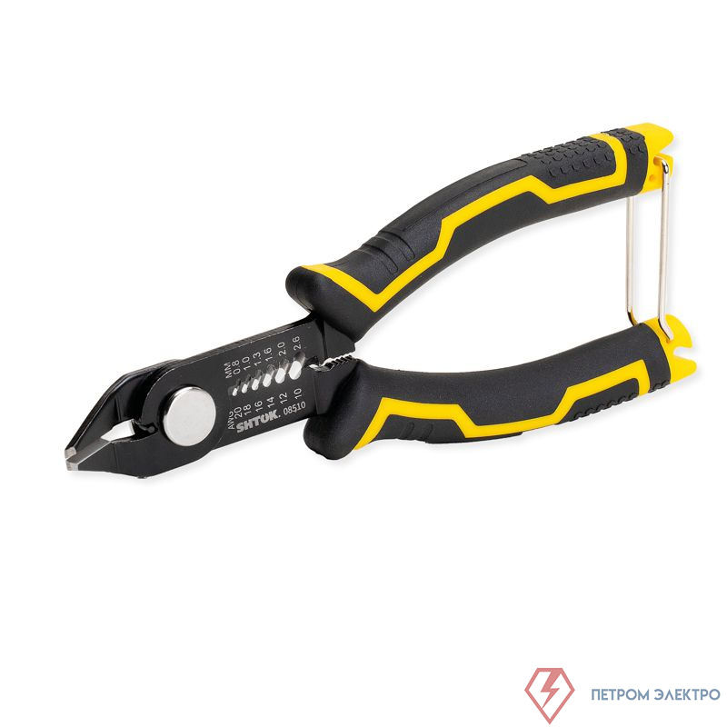 Кусачки диагональные 150мм снятие изоляции 0.8-2.6мм (08510) SHTOK 376314