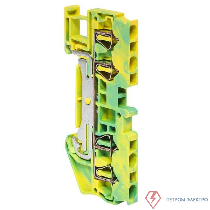 Колодка клеммная ST-2.5 земля пружинная EKF plc-jxb-st-2.5-pen