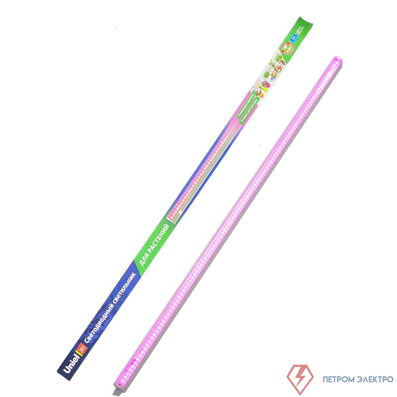 Светильник для растений ULI-P21-24W/SPSB IP40 WHITE линейный 872мм выкл. на корпусе. спектр для рассады и цветения алюм. Uniel UL-00008921