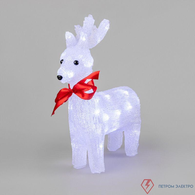 Фигура светодиодная акриловая "Олененок" 30х14х35см 40LED бел. 1Вт 4.5В IP20 элементы питания 3хAA (не в компл.) Neon-Night 513-321