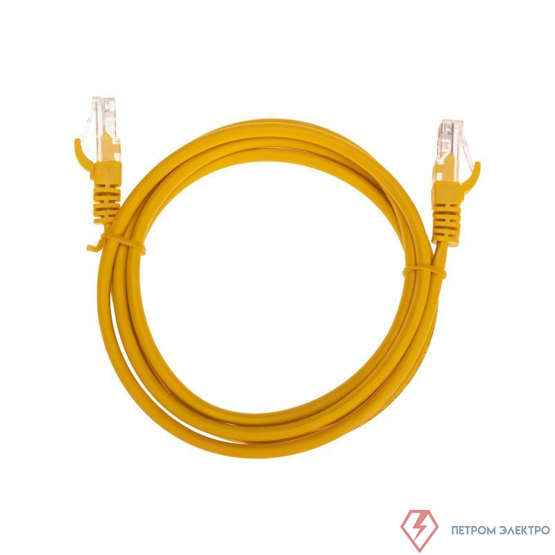 Патч-корд U/UTP CAT 5e RJ45-RJ45 26AWG LSZH желт. 1.5м Rexant 02-0105-105