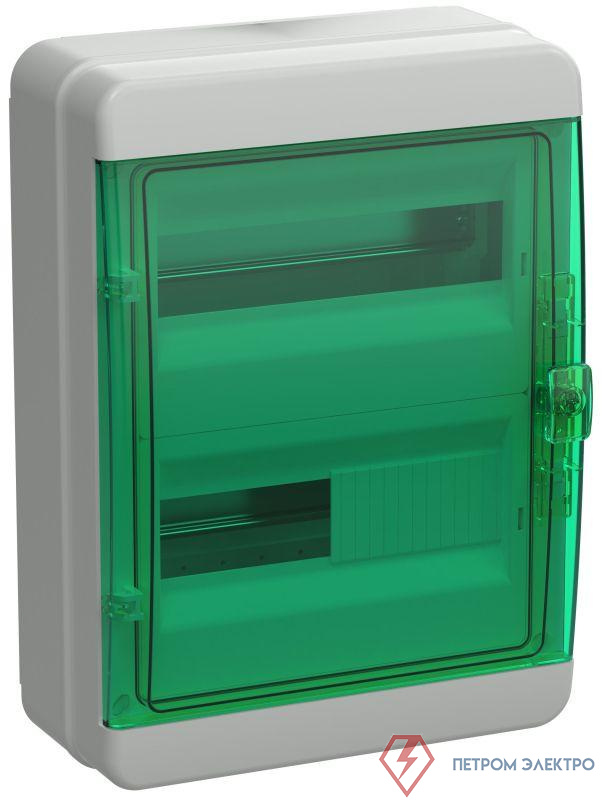Корпус КМПн-24 TEKFOR IP65 зел. прозр. дверь пластик. IEK TF5-KP72-N-24-65-K03-K06