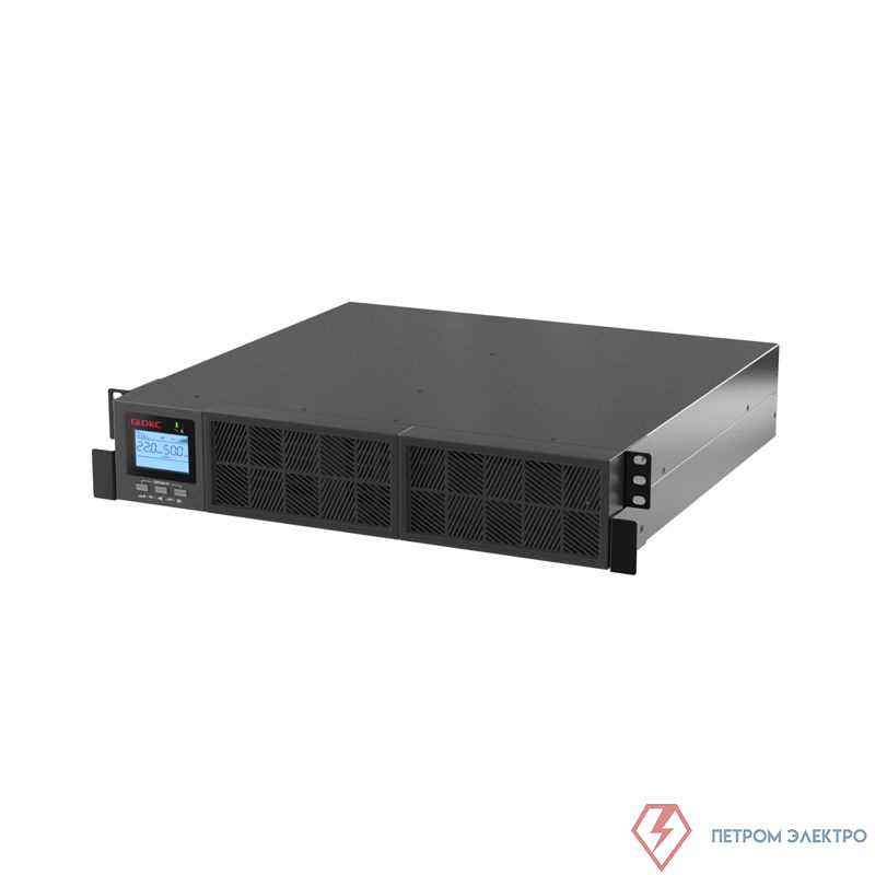 Источник бесперебойного питания Онлайн для Small Rackmount 1000 ВА/1000Вт 1/1 6xIEC C13 1хIEC C19 EPO USB RS-232 Rack 2U 2х9А.ч DKC SMALLR1A5I