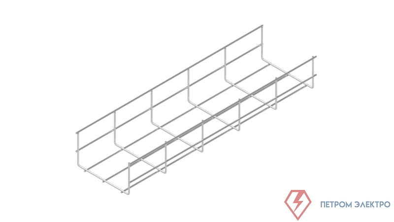 Лоток проволочный 300х85 L3000 сталь 5мм PL85-300-5-3000 оцинк. КМ LO3491