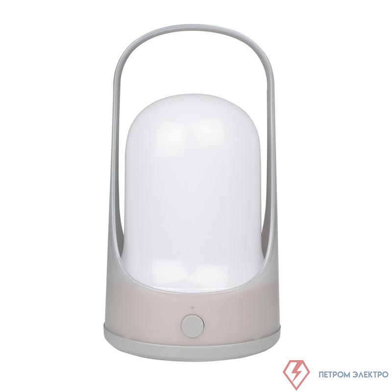 Фонарь светодиодный аккумуляторный кемпинговый Accu5-L60-gy 60SMDх0.5Вт 220/350/650лм 8000-9000К IP20 (Li-ion аккумулятор 3.7В 18650 3600мА.ч) диммер сер. JazzWay 5058323