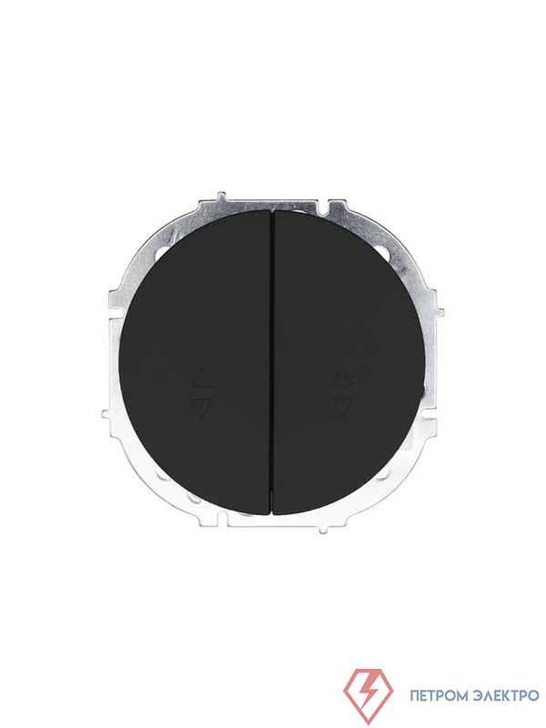 Выключатель проходной 2-кл. СП OSEN 10А IP20 механизм черн. бархат LEZARD 743-4288-106