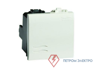 Переключатель 1-кл. 2мод. Brava 16А IP20 сл. кость DKC 75012S